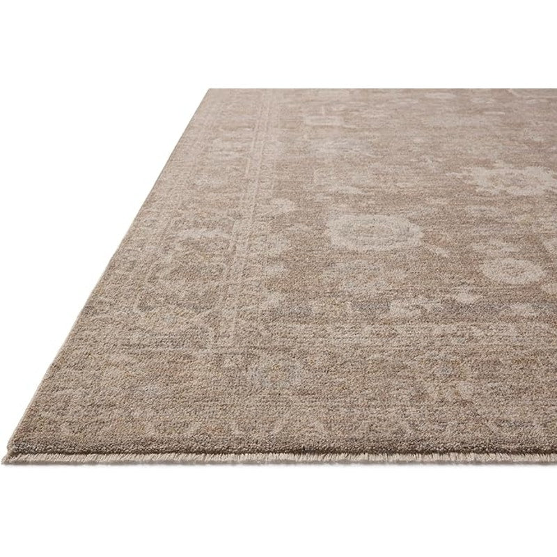 Loloi Chris Loves Julia Louisa Collection LOI-03 Taupe/Ivory 7'-10" x 10' .38" Pile Height, Area Rug