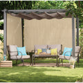 Coolaroo Outdoor Roller Shade with Wand - 80% UV Block Breathable Light Filtering
