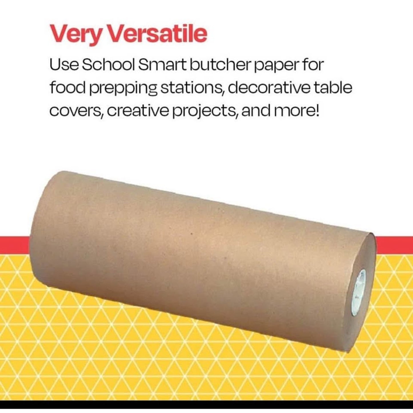 School Smart Butcher Kraft Paper Roll, 40 lbs, 48 Inches x 1000 Feet, Brown