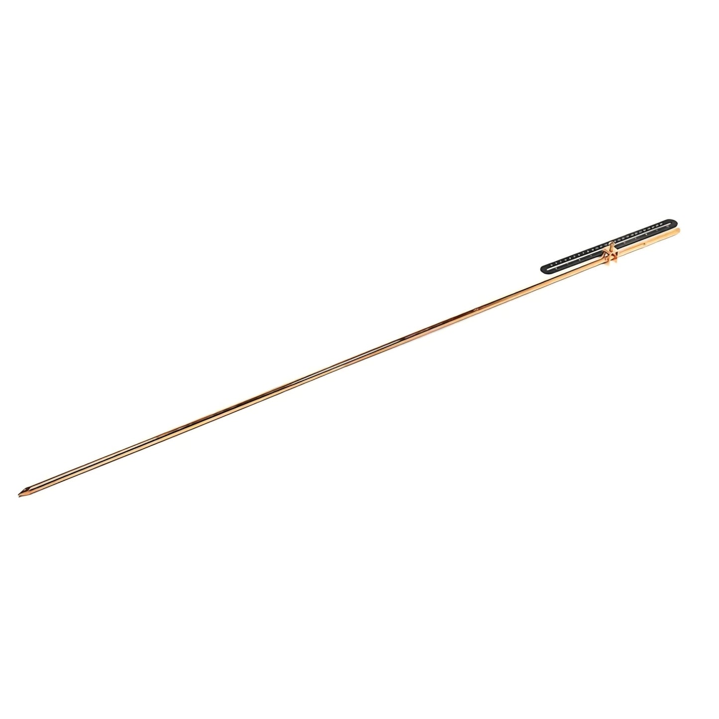 THE CIMPLE CO 4ft Copper Grounding Rod - 3/8" Diameter - Includes Ground Rod Clamp