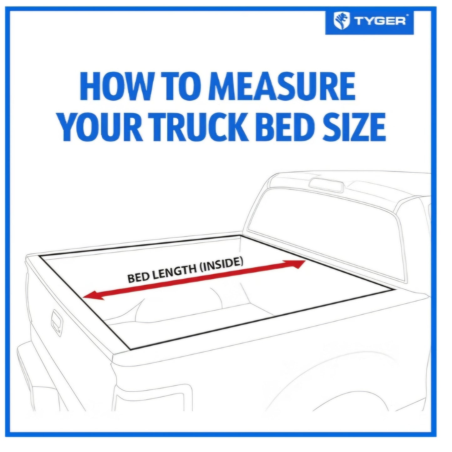 Tyger Auto T5 Tri-Fold Alloy Hardtop Truck Bed Tonneau Cover Compatible with2024 2026 Toyota Tacoma