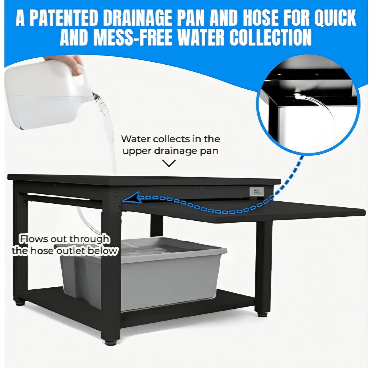Washer and Dryer Pedestals with Pullout-Shelf - 27" W, 18" H, Black Steel Universal