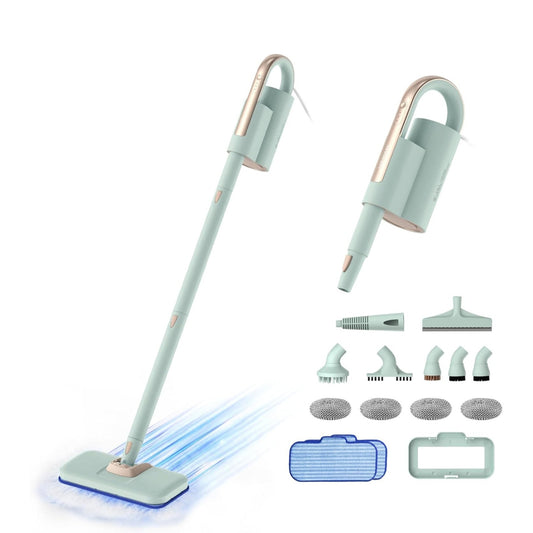Newbealer Steam Mop & Detachable Handheld Cleaner, 250ml 1200W Powerful Floor Steamer, 3 Adjustable