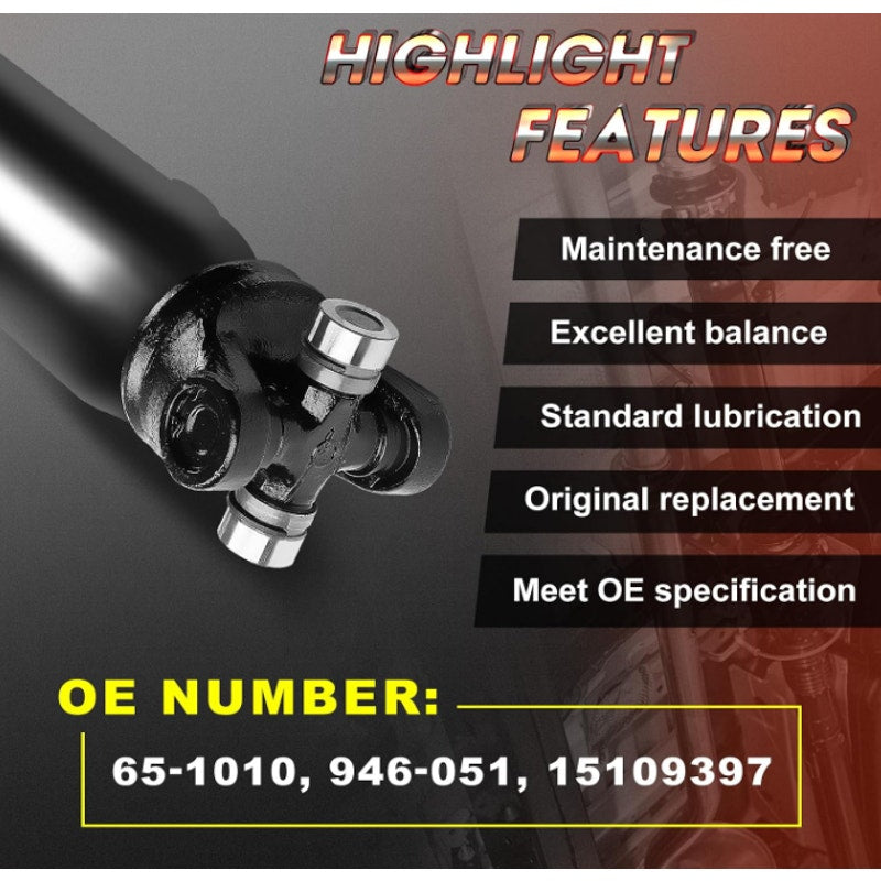 61.97" Rear Complete Drive Shaft Chevrolet Avalanche Suburban  GMC Yukon XL