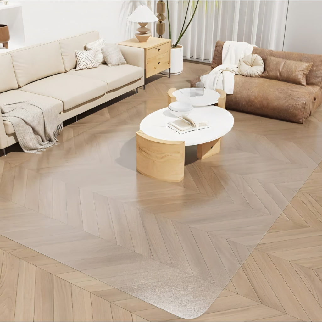 Area Rug for Living Room, 8'x12' Plastic Floor Mat for Home