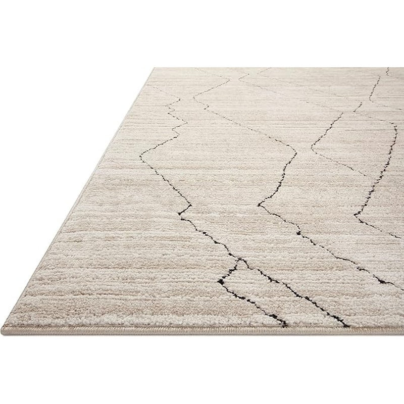 Loloi Darby Collection DAR-03 Sand/Charcoal 9'-2" x 13' Area Rug, Darby is made of 100% polyester