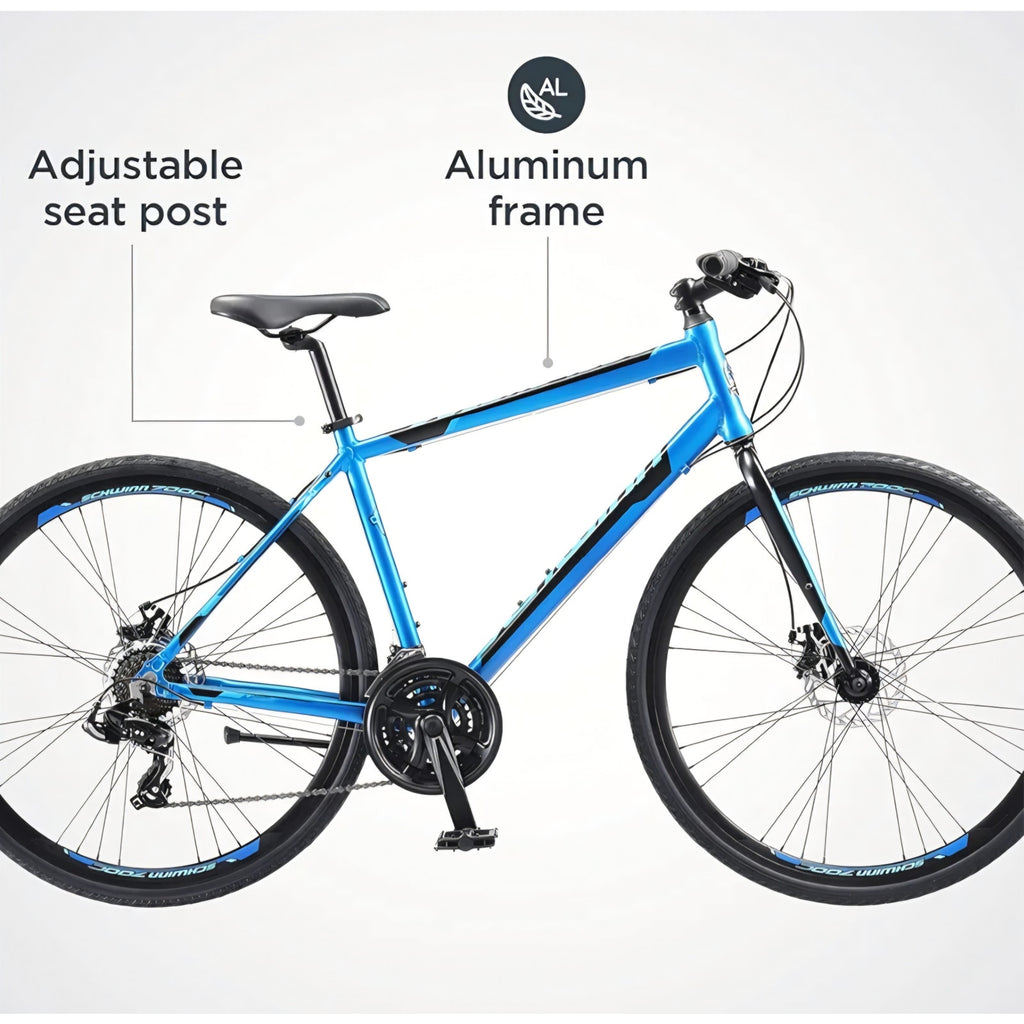 Schwinn Volare 1300 Road Bike, 700c Mens and Womens Bike, 14-Speed