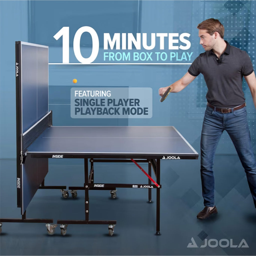 JOOLA Inside Professional MDF Indoor Ping Pong Table with Quick Clamp Table Tennis Net