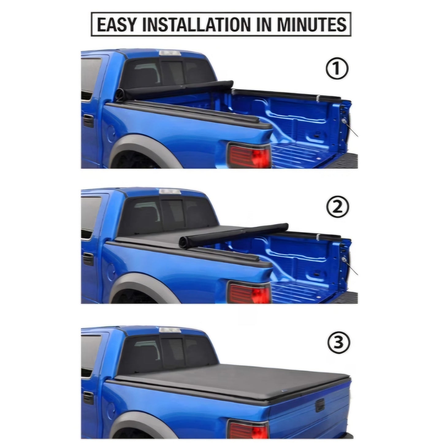 Tyger Auto T1 Soft Roll-up Truck Bed Tonneau Cover Compatible 2022-2026 Toyota Tundra | 5.5' (67")