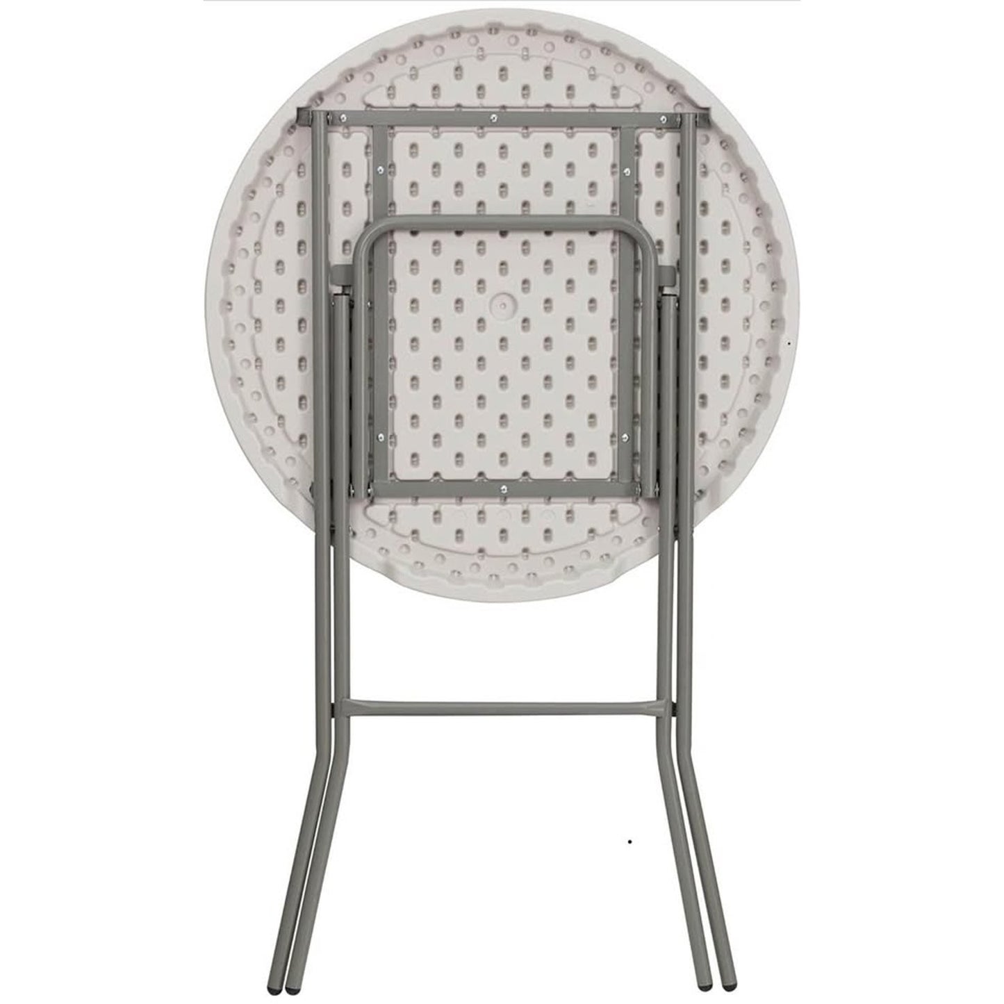Flash Furniture Kathryn 2.63' Round Folding Bar Height Table for Parties and Commercial Events.