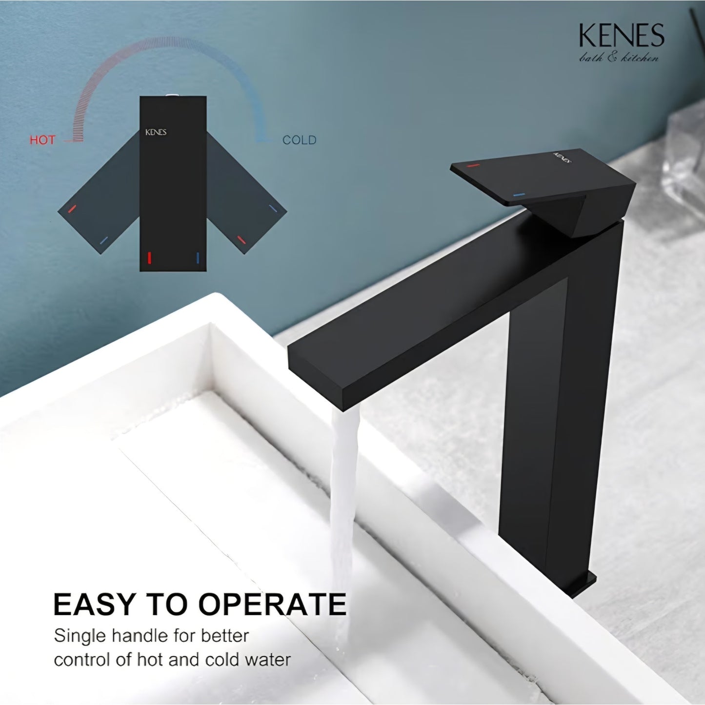 Single Handle Tall Vessel Sink Faucet Vanity Bathroom Faucet Basin