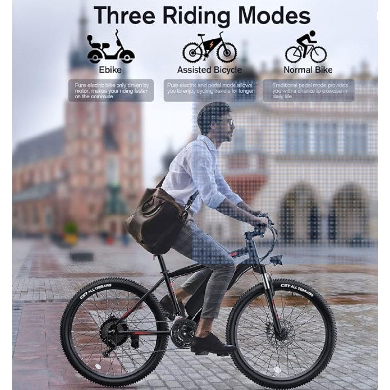 TotGuard Electric Bike, 27.5"for Adults 500W Motor Ebike Electric Bicycles Electric Mountain Bike