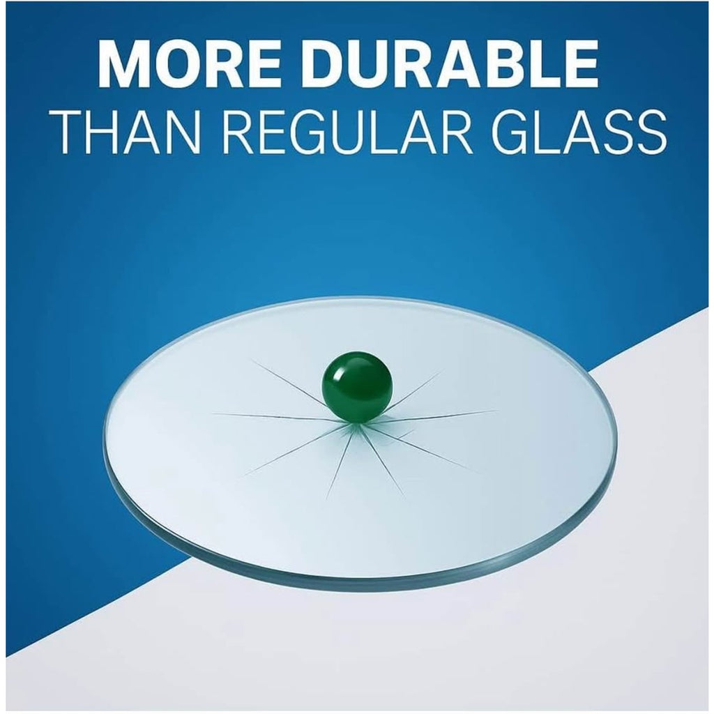 Audio-Visual Direct Tempered Glass Table Top with Rounded Edge (42" with 1 5/8 Center Hole)