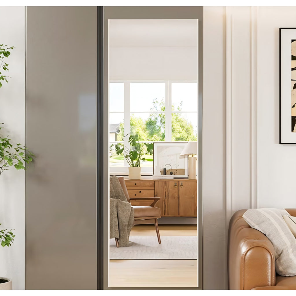 Magnetic Wall Mirror, Full Length Mirror with Tool-Free Installation,