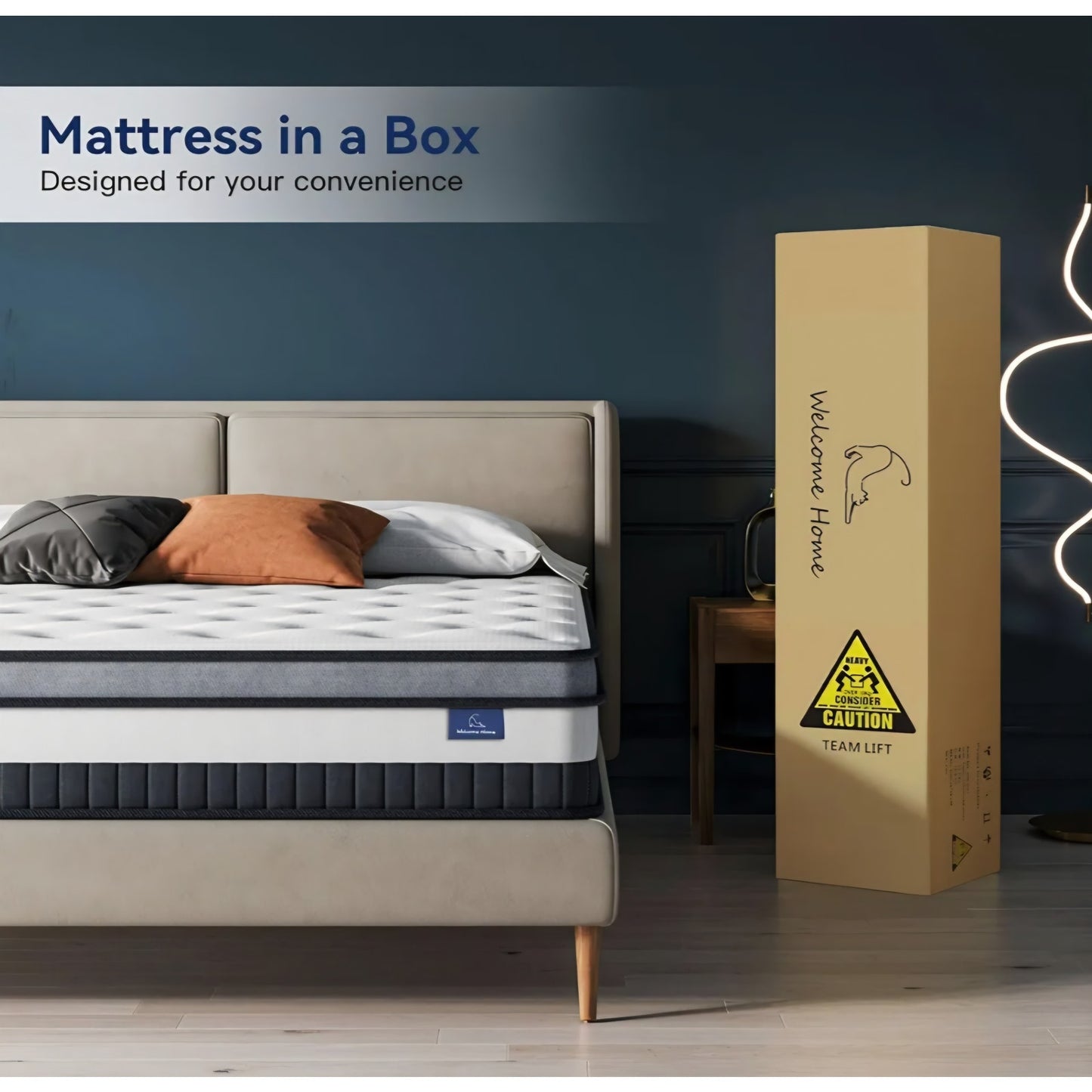 Vesgantti Full Mattress 8 Inch Innerspring Multilayer Hybrid Full Size Mattress - Ergonomic Design