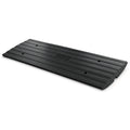 Pyle Car Driveway Curbside Bridge Ramp - Heavy Duty Rubber Threshold Curb Ramp