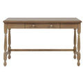 Martha Stewart Tabitha Solid Wood Writing Table with Metal Glides Drawer for Storage Living Room