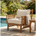 Christopher Knight Home Acacia Wood Outdoor Patio Club Chair,