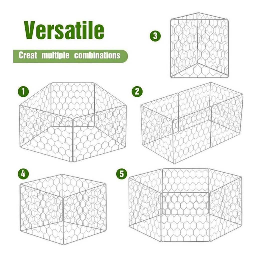 Zubebe 16 set wire plant protectors square wire plant cages mesh 12 x 20