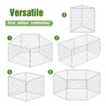 Zubebe 16 set wire plant protectors square wire plant cages mesh 12 x 20