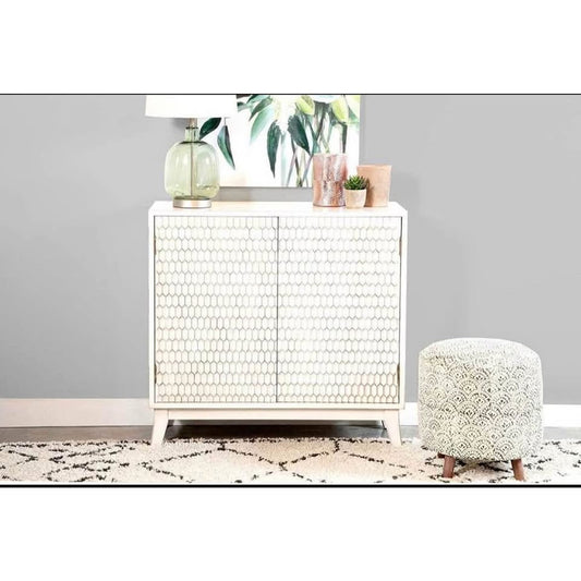Coaster Home Furnishings Rectangular 2-Door White Accent Cabinet (953401)