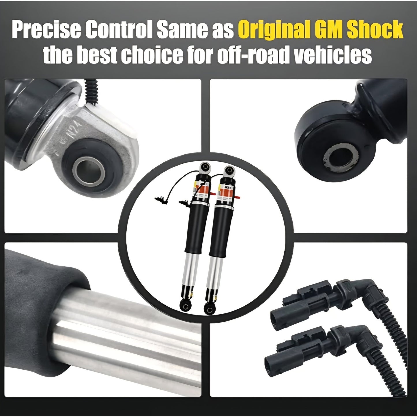 Front & Rear Shocks Struts w/Magnetic Fit for Cadillac Escalade Chevy Tahoe Suburban Silverado