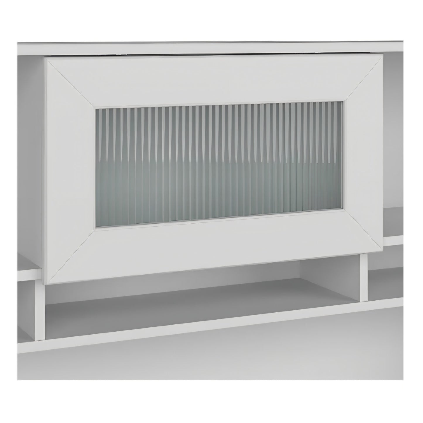 Bush with desk Home Cabot 60W Hutch, White