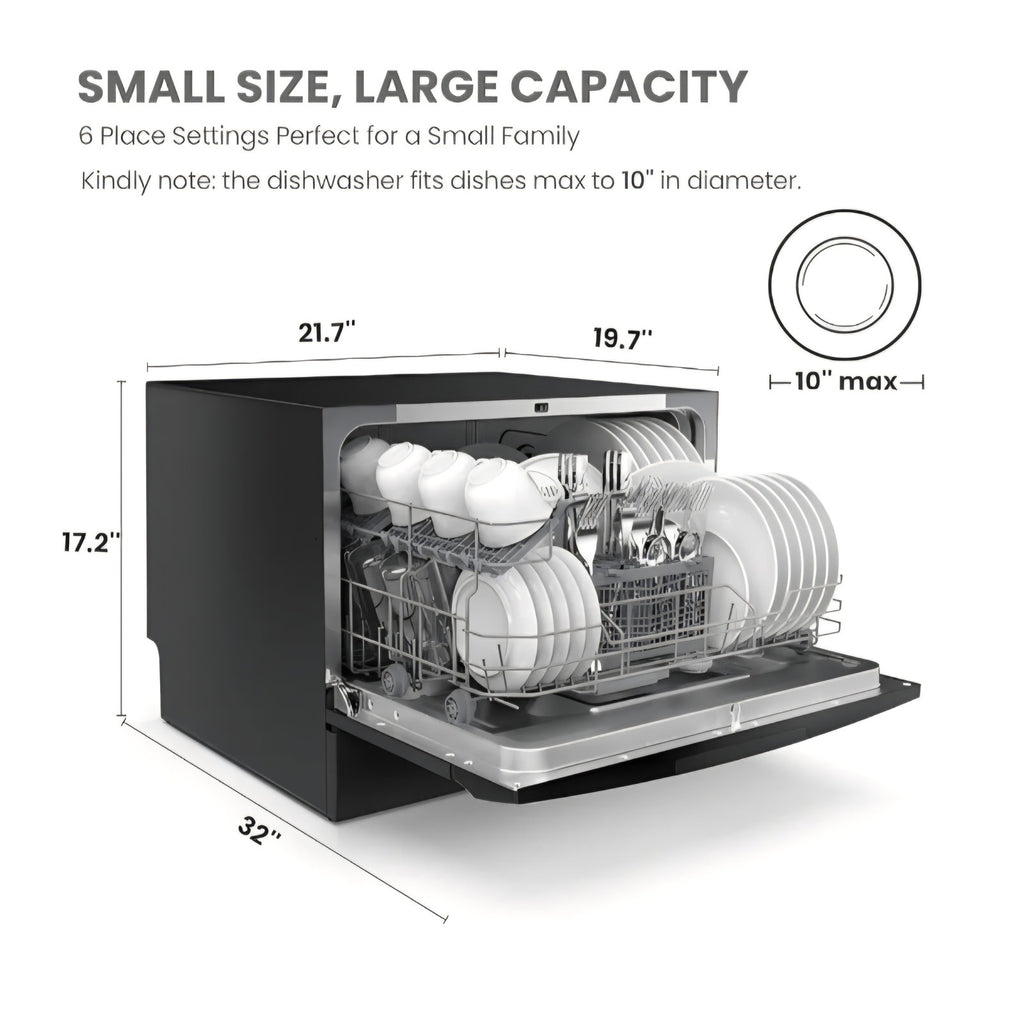 Countertop Dishwasher, Energy Star Portable Dishwasher
