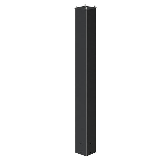 Ganiude Metal Mailbox Post for Outside, 43 x 4 x 4 inches Heavy Duty In-Ground Mounting Mail Stand