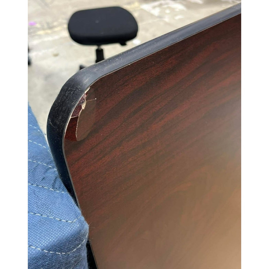 Flash Furniture Glenbrook 36" Square Table Top with Black or Mahogany Reversible Laminate Top