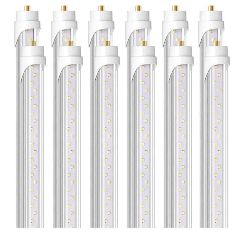 Barrina 8ft LED Bulb, 44W 5500LM 6500K, T8 T10 T12 LED Bulb, FA8 Single Pin Super Bright