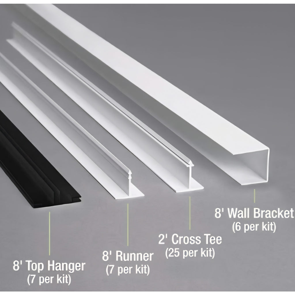 100 sq. ft. Moonstone Copper Surface Mount Ceiling Grid Kit