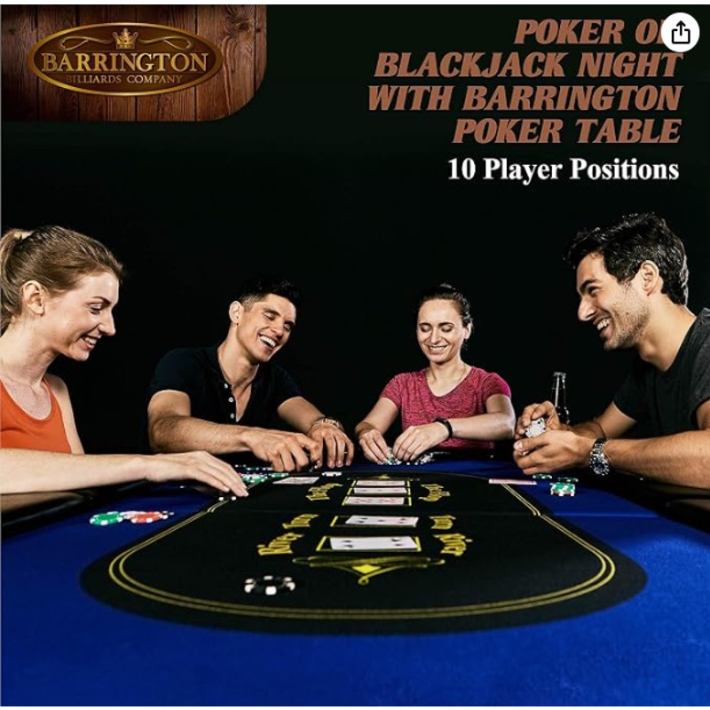 Barrington Folding Poker Table for up to 10 Players