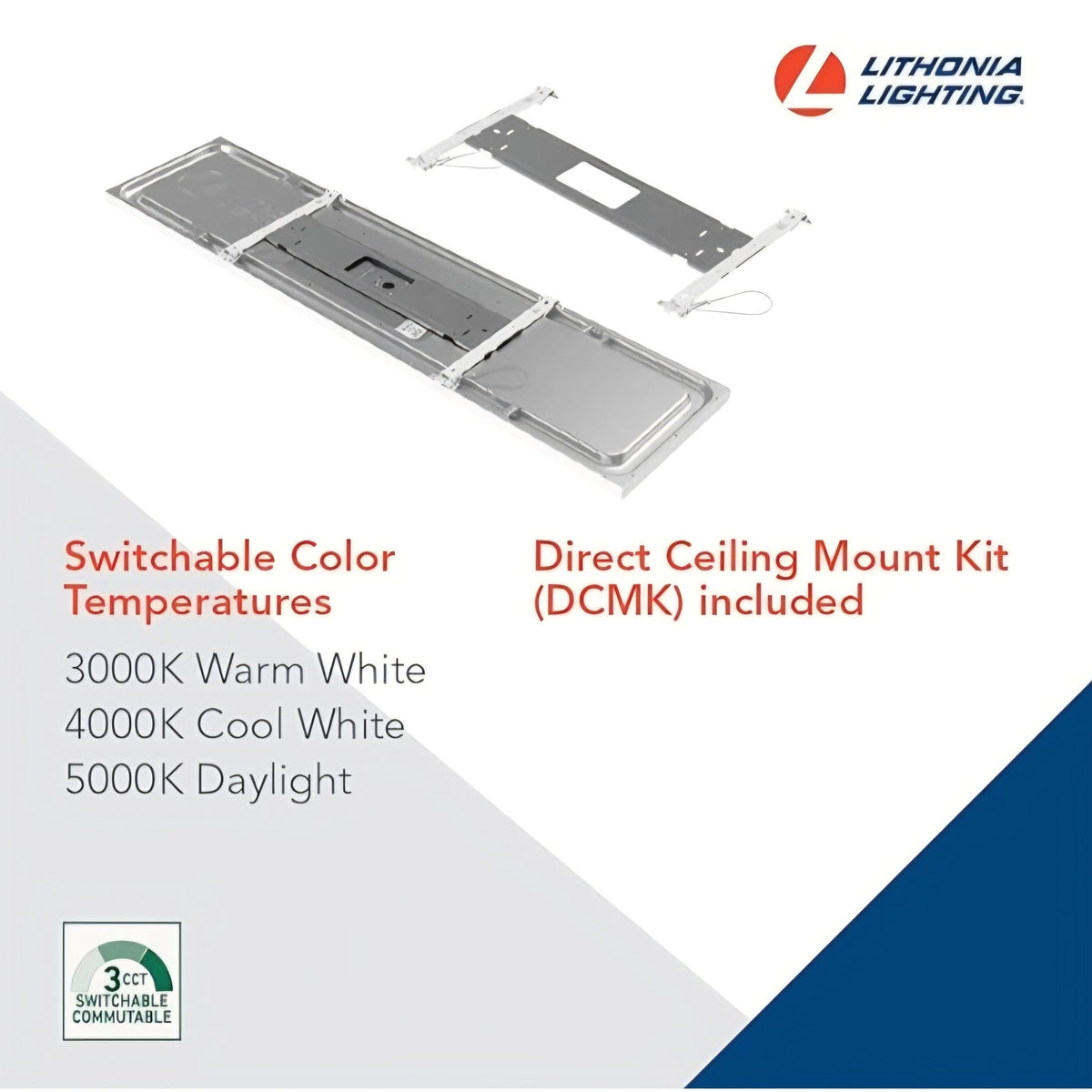 CPANL 2x4 LED Flat Panel Light, 2 ft. by 4 ft. LED Light Panel, Ceiling Lighting Fixture, 4000 Lume