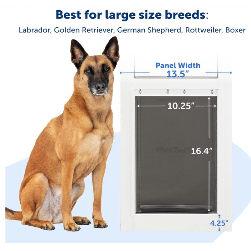 PetSafe Sliding Glass Pet Door, 1 Piece, Large Dogs to 100 lbs, Large