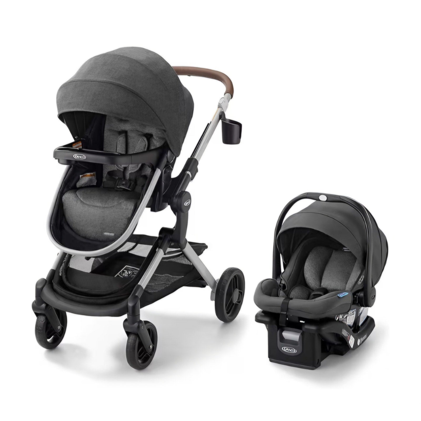 Graco Modes Nest Travel System, 3-in-1 Modular Carseat Stroller Combo, Includes the SnugRide DLX