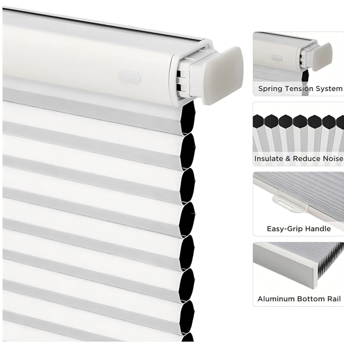 Window Blinds for Indoor Windows, Blackout Shades Cellular Shades Cordless