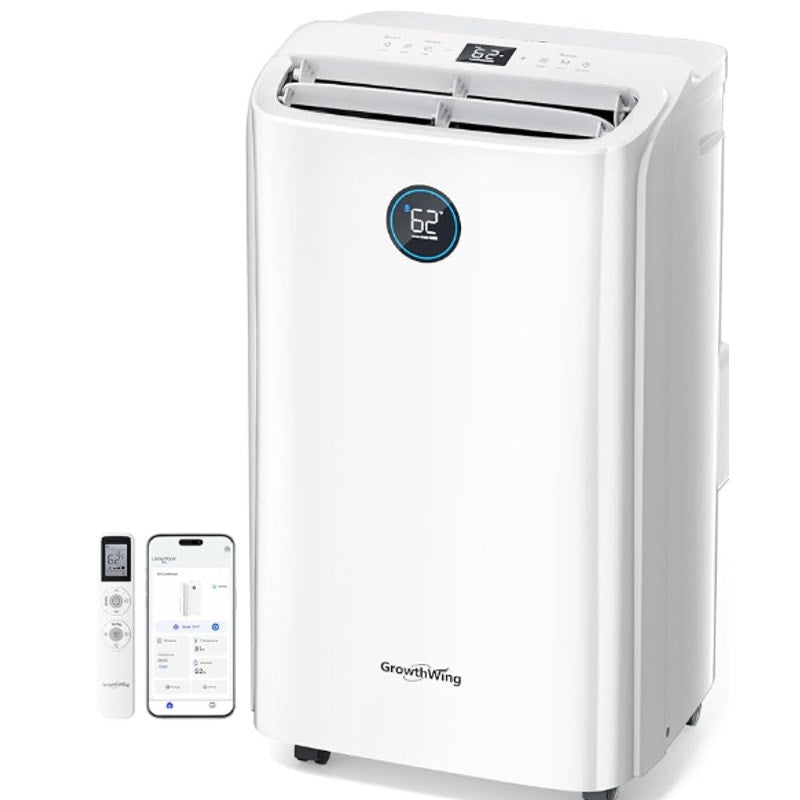 14,000 BTU Smart WiFi Portable Air Conditioner, Cools up to 700 Sq.Ft, Auto-Evaporation