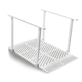 Folding Ramp with Handrails for 5-12" Rise, Heavy Duty Ramp with Adjustable Flap