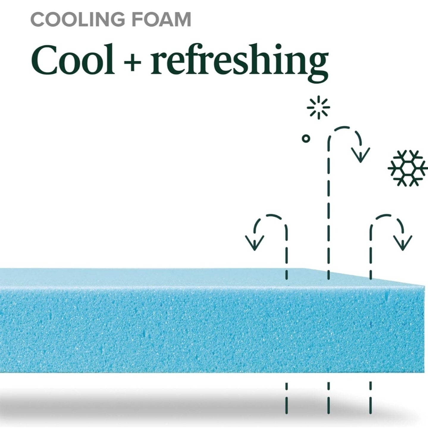 ZINUS 10 Inch Green Tea Cooling Memory Foam Mattress [New Version], Queen, Fiberglass Free,