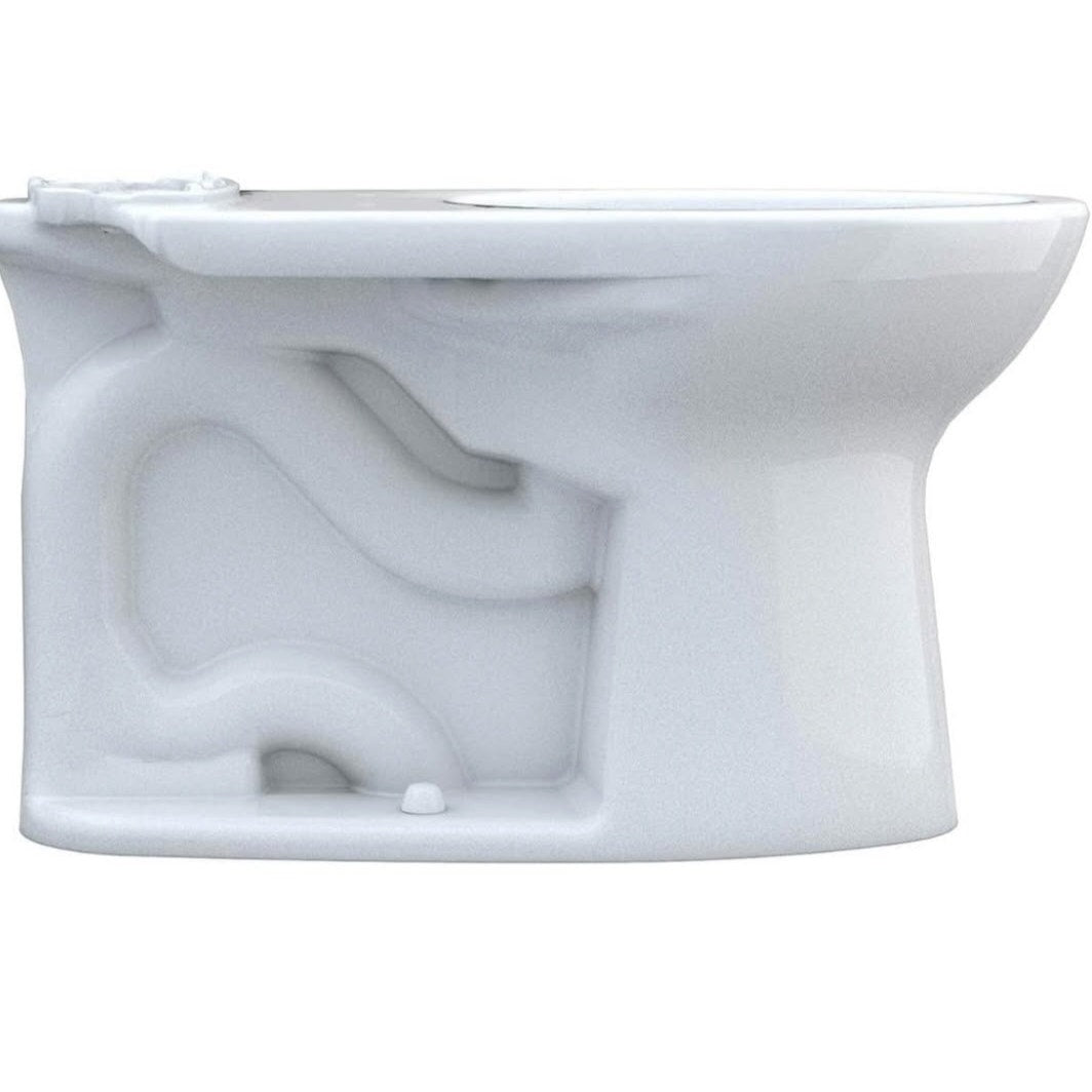 TOTO Drake Elongated TORNADO FLUSH Toilet Bowl with CEFIONTECT, Cotton White
