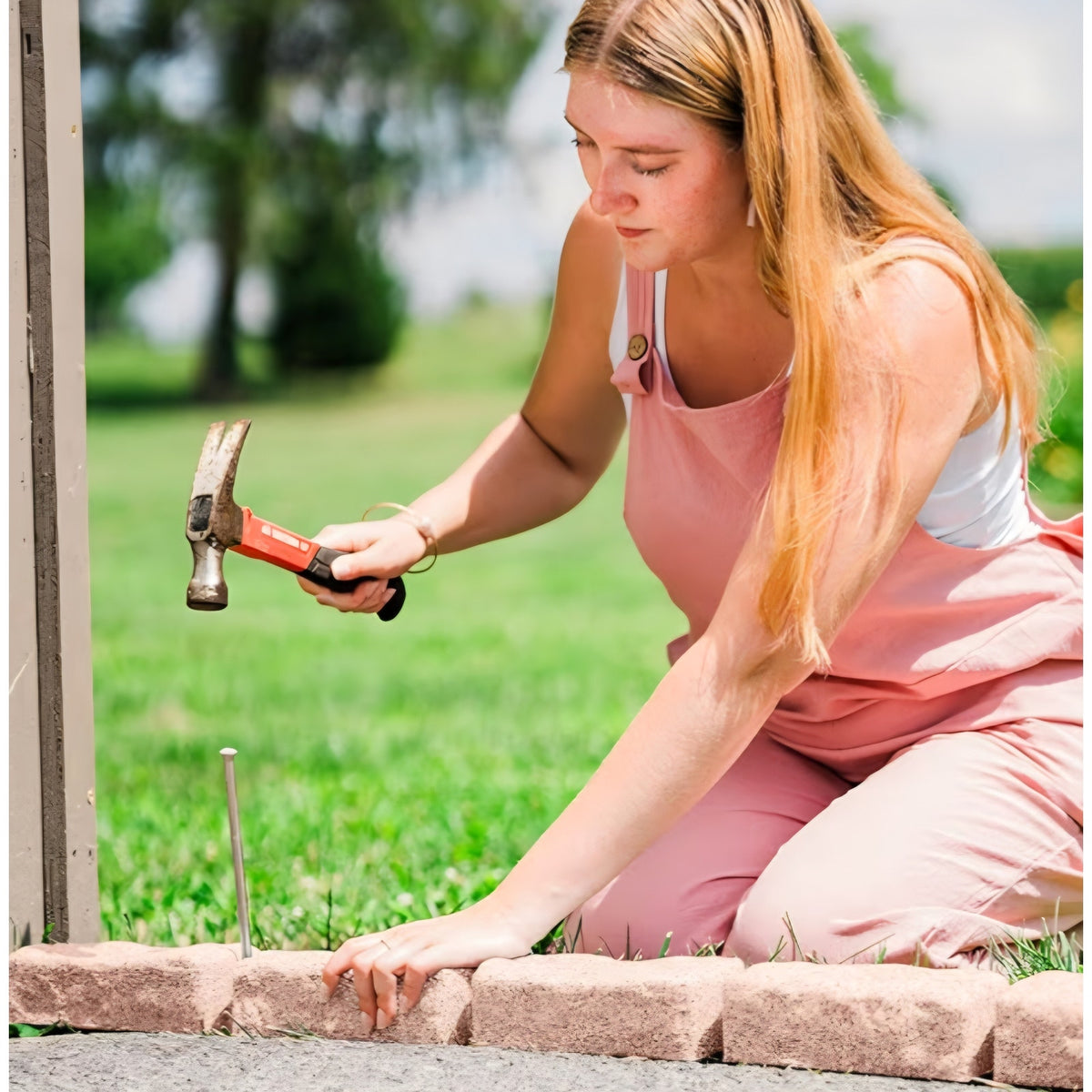 Landscape Edging | Garden Edging Border | Faux Stone Bricks for Lawn edging