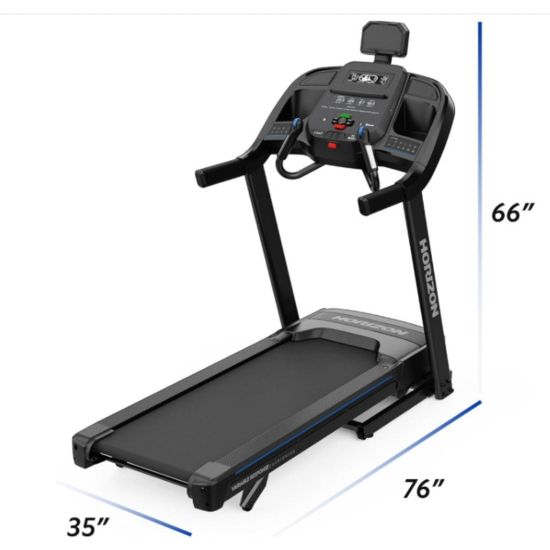 Horizon Fitness Treadmill, Top speed 12.0, Apple watch connection