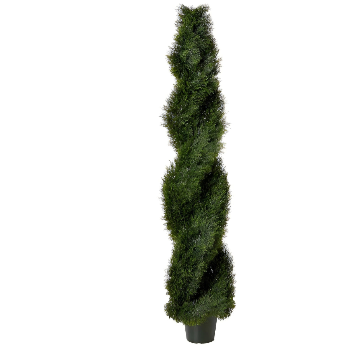Artificial plant, Natural Double Pond Cypress Spiral Topiary UV Resistant (Indoor/Outdoor)