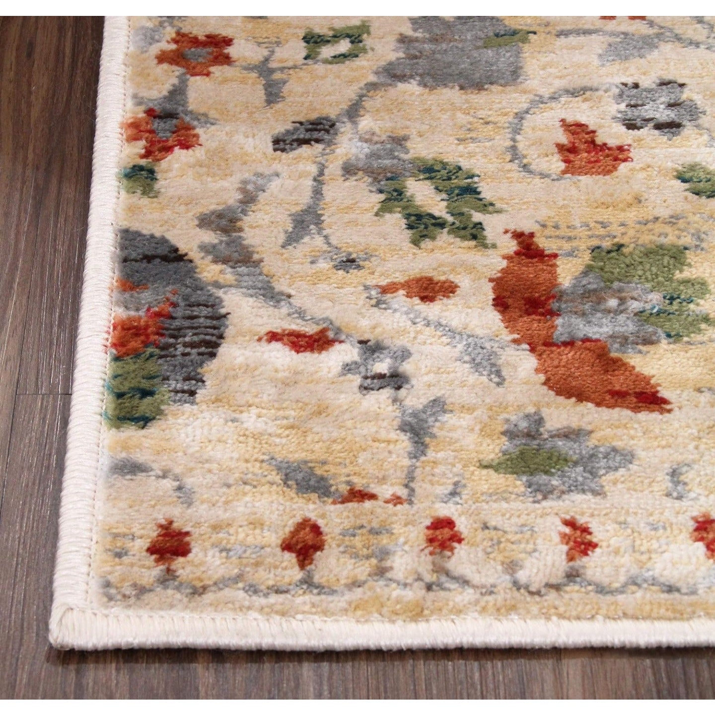 Indoor Large Area Rug, Jute Backing Rugs for Living Room 8' x 10', Ivory