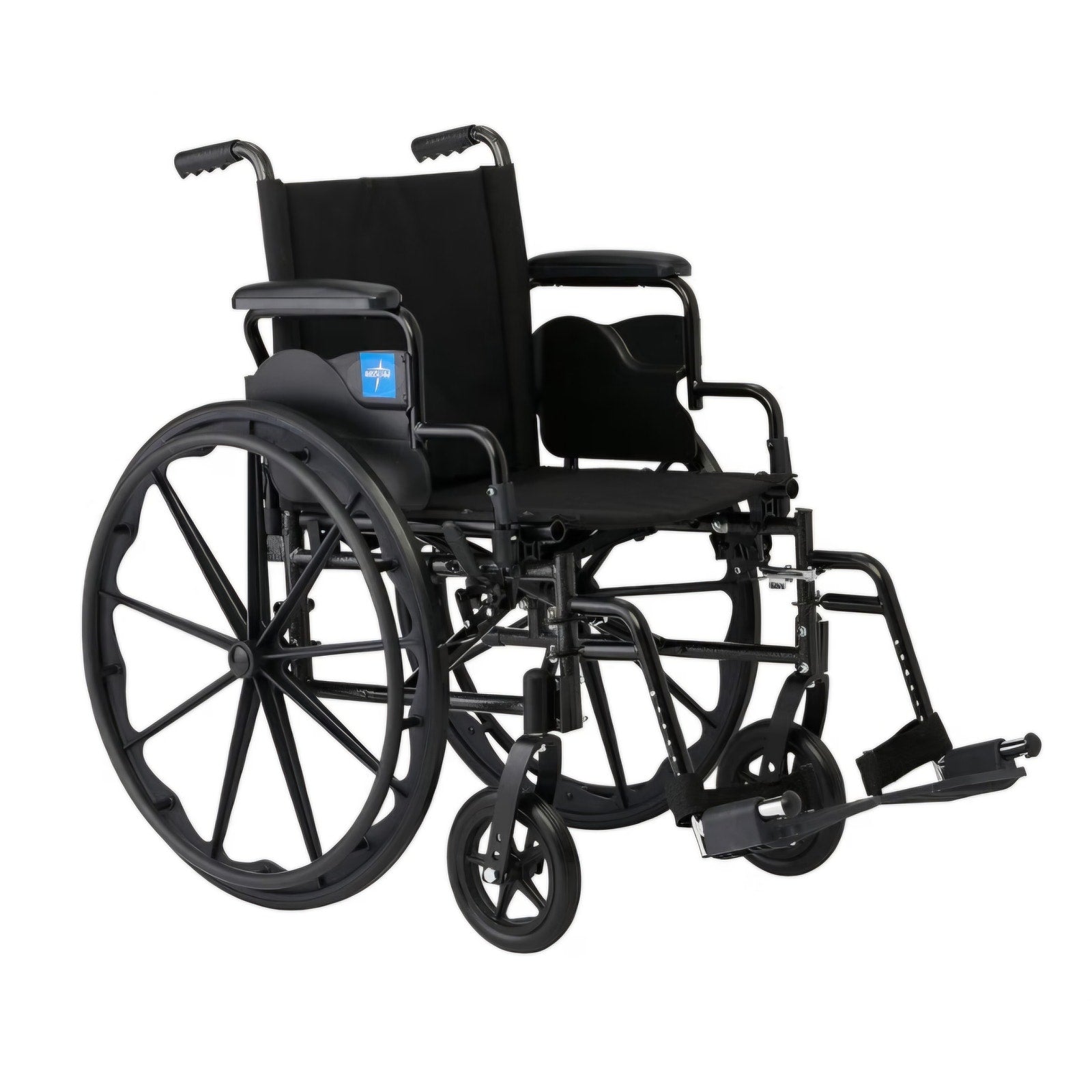 Medline 20” Foldable K4 Wheelchair with Swing-Back Desk-Length Arms & Swing-Away Footrests, 300 lbs