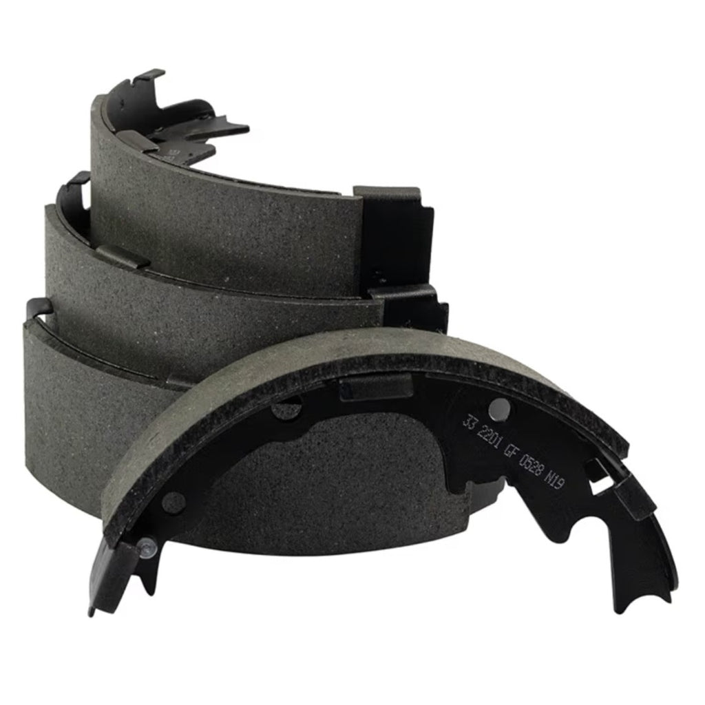 TRQ Rear Brake Shoes Compatible with 2001-2006 Jeep Wrangler