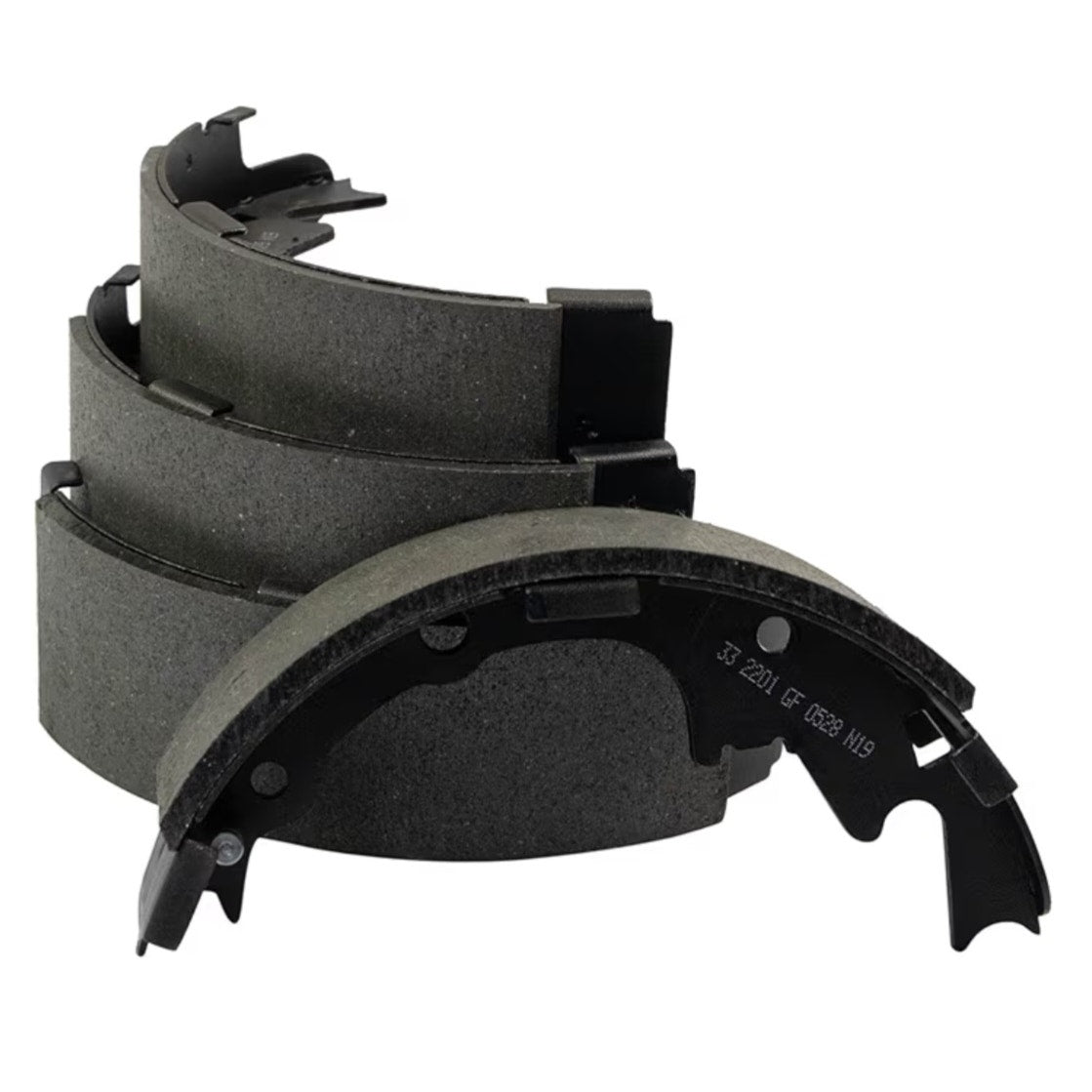 TRQ Rear Brake Shoes Compatible with 2001-2006 Jeep Wrangler