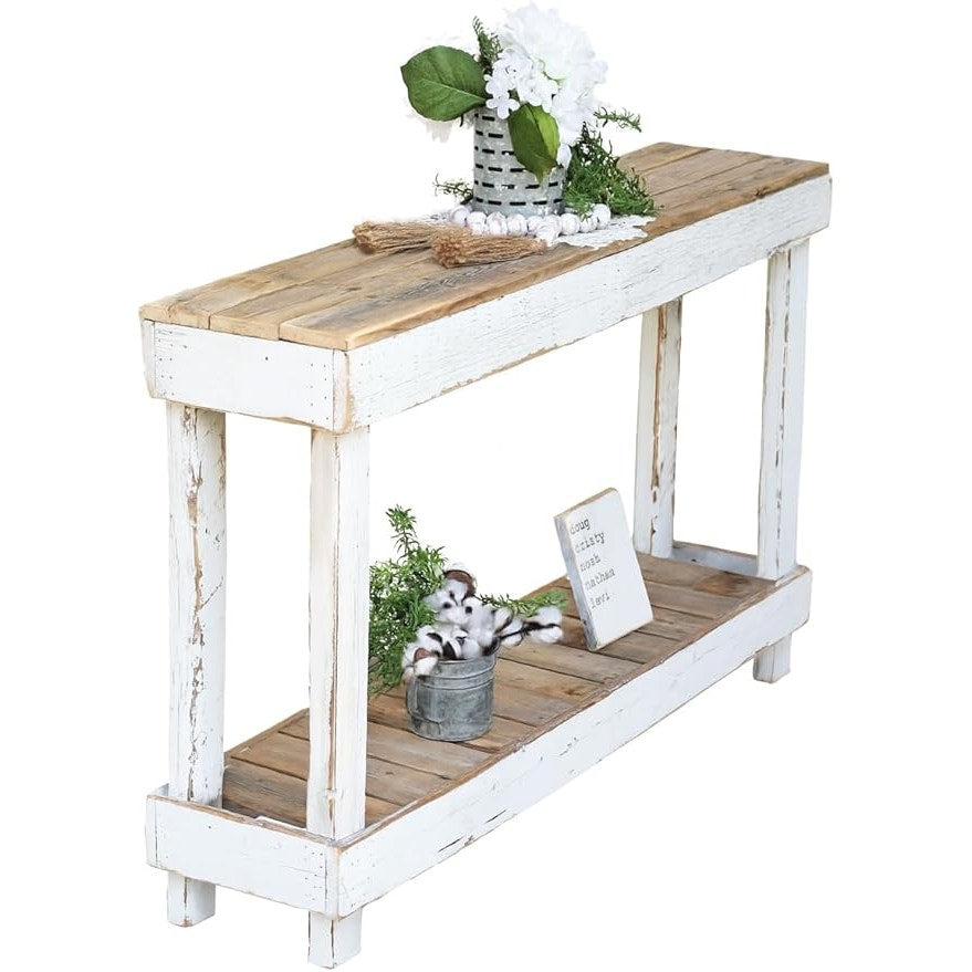 46" Luxe Combo Console (White Combo)