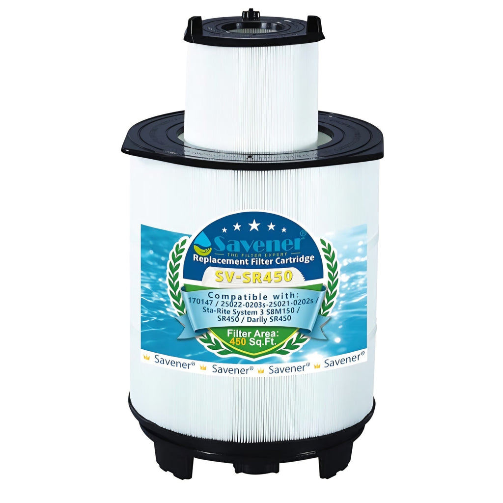 Swimming Pool Filter Cartridge, 450 Sq. Ft S8M150 System 3 Inner and Outer Cartridge, Replacement